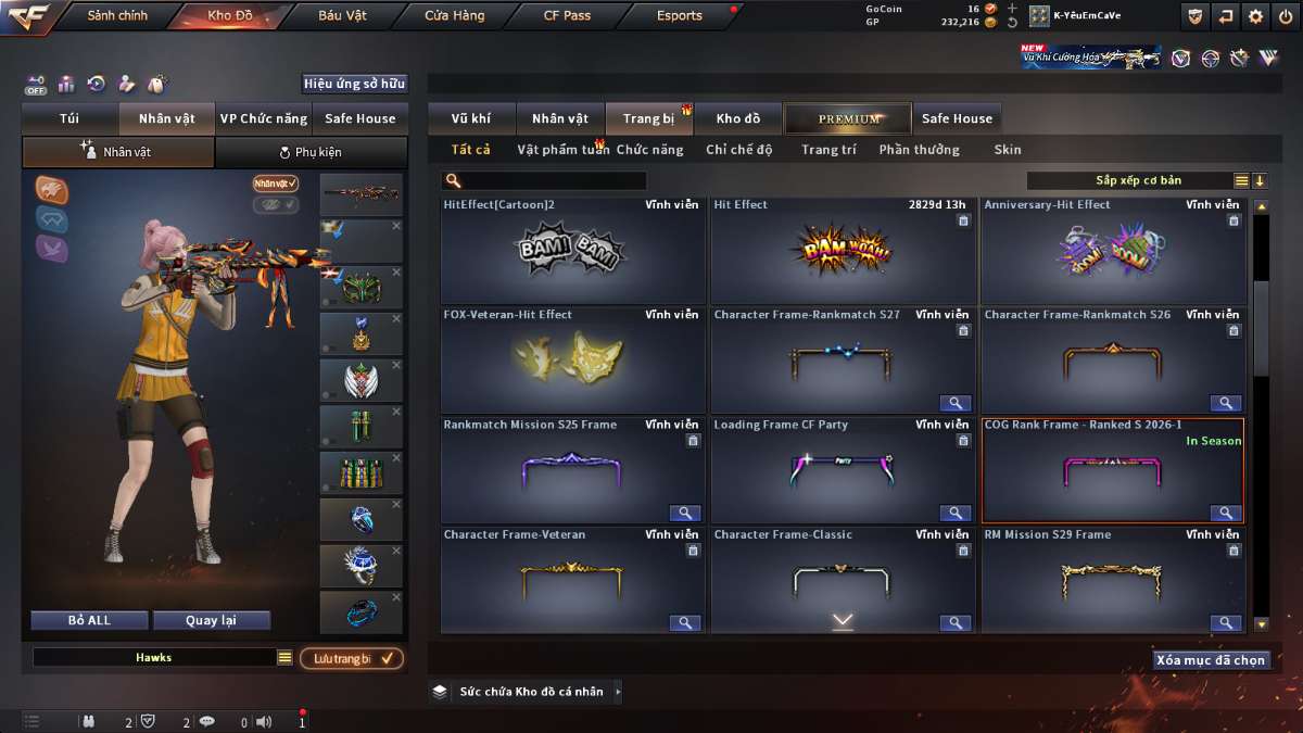 shop acc cf uy tin gia re